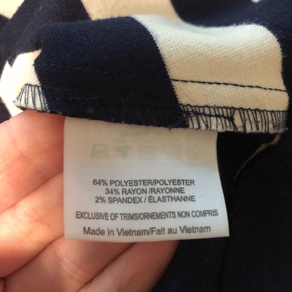 Tory Burch Augusta Fitted Striped Dress Nautical Size Small - Picture 11 of 14